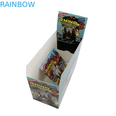 Оптовая продажа заказных капсул для улучшения потенции Rhino 100k 150k 200k, лекарство, 3D-упаковочная карта с бумажной демонстрационной коробкой