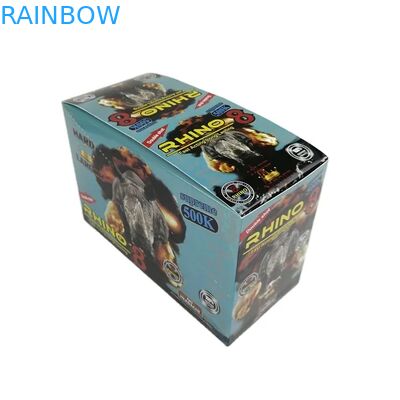Оптовая продажа заказных капсул для улучшения потенции Rhino 100k 150k 200k, лекарство, 3D-упаковочная карта с бумажной демонстрационной коробкой