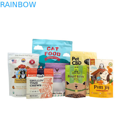 Экологически чистый, многоразовый, стоячий пакет толщиной 50-200 микрон для упаковки пищи для домашних животных