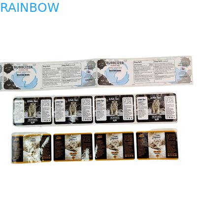 Клейкий винил ПВХ наклейка для бумаги водонепроницаемая УФ-голограмма печатный персонализированный логотип упаковка этикетки для скрапбука бумаги