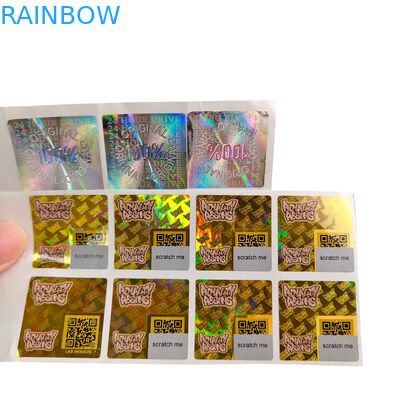 Клейкий винил ПВХ наклейка для бумаги водонепроницаемая УФ-голограмма печатный персонализированный логотип упаковка этикетки для скрапбука бумаги