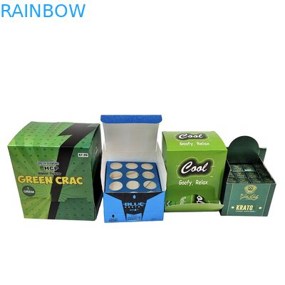 Перерабатываемая kraft бумага kraft kraft коробка для закусок для печенья энергетический бар косметический картонный счетчик дисплея упаковка губка