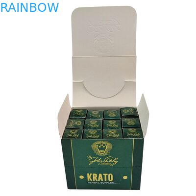 Перерабатываемая kraft бумага kraft kraft коробка для закусок для печенья энергетический бар косметический картонный счетчик дисплея упаковка губка