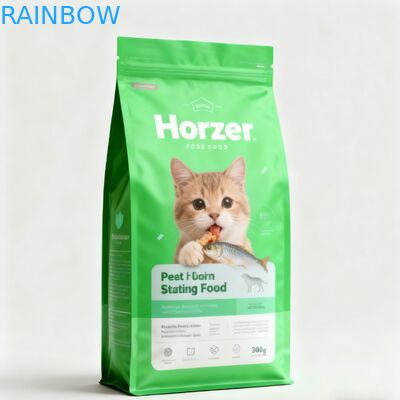 Customized 1KG 2KG 5KG 10KG 20KG 50-200microns Pet Food Pouch Stand-Up Zipper Bag for Dog and Cat Food Packaging