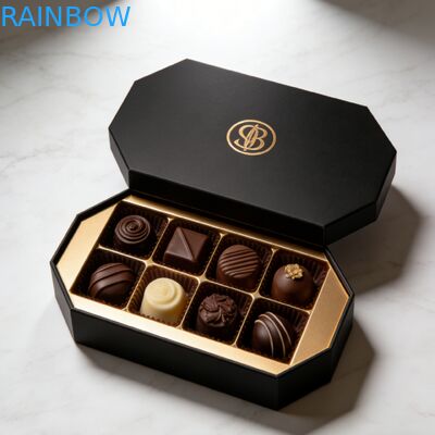 Личный логотип Персонализированная коробка для шоколада Подарок Упаковка Конфеты Косметические изделия для шоколада Коробка для пустого шоколада