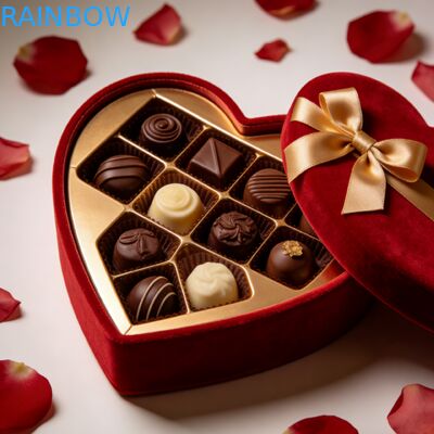 Люкс матовый картон биоразлагаемый шоколадный подарочный ящик с вставками складная упаковочная коробка