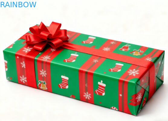 Перерабатываемые биоразлагаемые Kraft прямоугольные коробки для подарков складная крышка лента УФ покрытие матовое индивидуальное День рождения Рождественская коробка для подарков