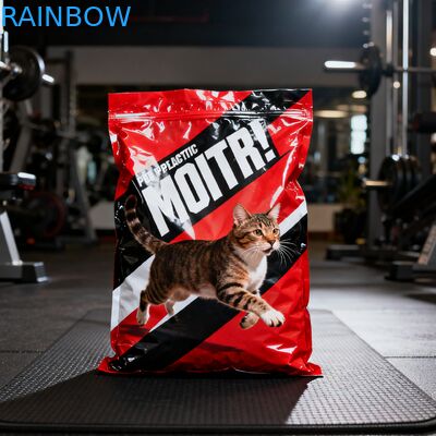 Индивидуальные биоразлагаемые пакеты для корма для животных из майлара с боковой складкой, для корма для собак и кошек, пакеты с молнией и клапаном