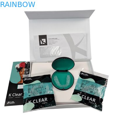 Индивидуальная роскошная коробка для магнитных стоматологических брекетов с коробкой для упаковки ортодонтических элайнеров толщиной 350 г