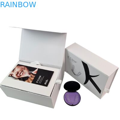 Индивидуальная роскошная коробка для магнитных стоматологических брекетов с коробкой для упаковки ортодонтических элайнеров толщиной 350 г