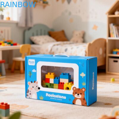 Бумажная коробка нестандартного размера с прозрачным окном для демонстрации и плотностью 350 г для упаковки пищевых продуктов