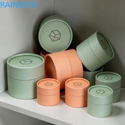 Экологически чистые, биоразлагаемые, настраиваемые цилиндровые упаковочные трубки и бумажная коробка для безопасной упаковки косметики и парфюмерии для пищевых продуктов