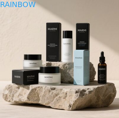 Роскошная подарочная коробка для парфюмерии из картона плотностью 350 г с тиснением горячим способом для премиальной подарочной упаковки