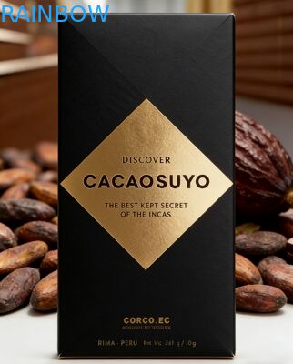 Индивидуальная биоразлагаемая коробка из крафт-бумаги пищевого качества с прозрачным окном для упаковки шоколадных батончиков