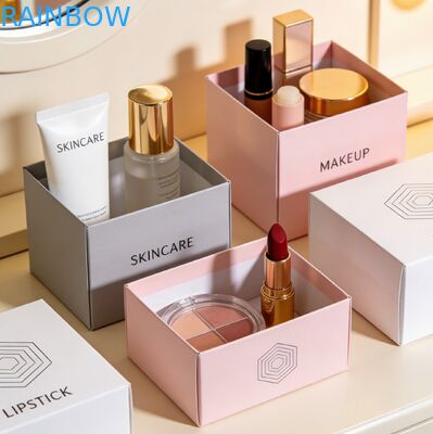 Например, напечатанная биоразлагаемая косметическая упаковка коробка для ухода за кожей, подарочная коробка с золотой штамповкой и рельефной упаковкой для парфюмерии.