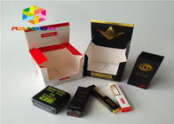 Подгоняйте коробку логотипа бумажную упаковывая лоснистой материал фольги косметической бумажной повторно использованный упаковкой
