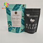 Полиэтиленовые пакеты стоят вверх рунтц еды кофе сумки мешка молнии напечатанное таможней упаковывая матовую лоснистую влагу