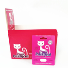Таблетки повышения капсулы горячей продажи мужские чешут бумажная коробка упаковывая печатающ розовое продвижение карты бумаги Pussycat