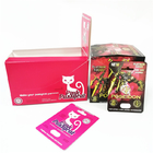Реклама печатая упаковку таблетки повышения изготовленного на заказ носорога коробки бумажной карты изготовленного на заказ мужскую кладет розовый Pussycat в коробку