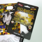 Сексуальные таблетки повышения упаковывая карты волдыря Макс 150K 3D носорога с бумажной коробкой для капсулы секса порошка