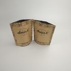 стойка 250g 500g вверх по мешкам дружелюбного растворимого кофе Kraft бумажным Eco черноты замка застежка-молнии упаковывая с подгонянным логотипом
