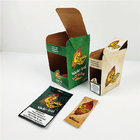 Изготовленная на заказ напечатанная коробка Kraft обруча сигары складчатости логотипа бумажная для упаковки лист
