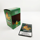 изготовленные на заказ напечатанные дисплея крышки лист grabba алюминиевой фольги коробки естественного упаковывая для коробки сигары шляп упаковывая