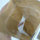 Повторно используйте стойку вверх по жаре замка застежка-молнии качества еды мешка - уплотнение напечатало Biodegradable изготовленный на заказ бумажный мешок Kraft еды с ясным окном