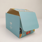 Изготовленная на заказ складывая коробка картона срывает прочь коробку дисплея, счетчик рифленого картона PDQ розничные закуски завертывают упаковывая коробку в бумагу