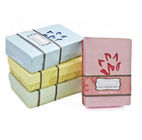 Упаковывать коробки подарка Atrractive рециркулирует розовую бумагу искусства для регулярн мыла