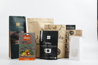 Изготовленный на заказ Biodegradable мешок молнии PLA Kraft бумажный стоит вверх упаковка еды чая