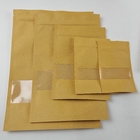 Изготовленные на заказ пакетики чая качества еды печати упаковывая молнию Doypack видят через бумажные мешки с логотипом
