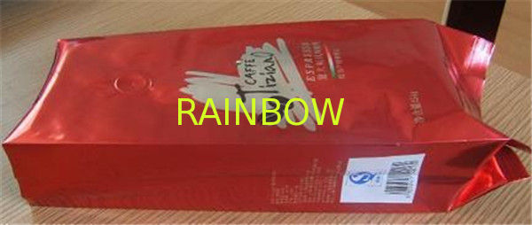 Мешки кофе красные пластичные упаковывая качество еды с дном