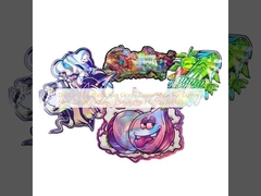 Высеченная пластиковая упаковка 3,5 г с глянцевой застежкой-молнией из майлара для упаковки жевательных конфет с травами, герметичная, глянцевая поверхность