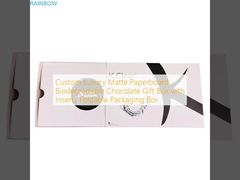 Люкс матовый картон биоразлагаемый шоколадный подарочный ящик с вставками складная упаковочная коробка