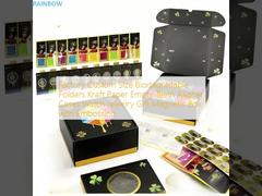 Фабричный нестандартный размер Биоразлагаемые папки Крафт-бумага Пустые футляры для выравнивателей зубов Часы Ювелирные изделия Подарочная магнитная коробка с тиснением