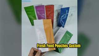 Изготовленные на заказ пакеты для еды, матовая алюминиевая фольга, стоячие сумки