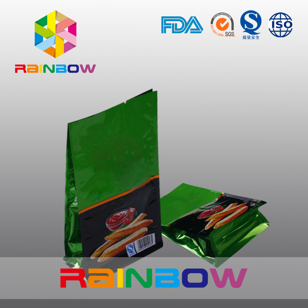 Пластичное светя дно отделки плоское стоит вверх обломоки упаковывая мешок с зазубриной разрыва