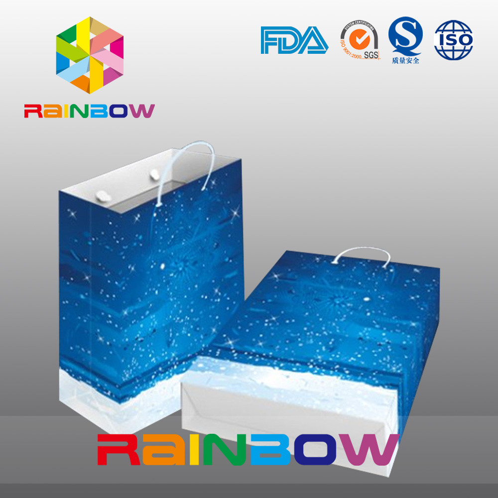 Сказочной мешки подгонянные конструкцией бумажные с ручкой для ходить по магазинам