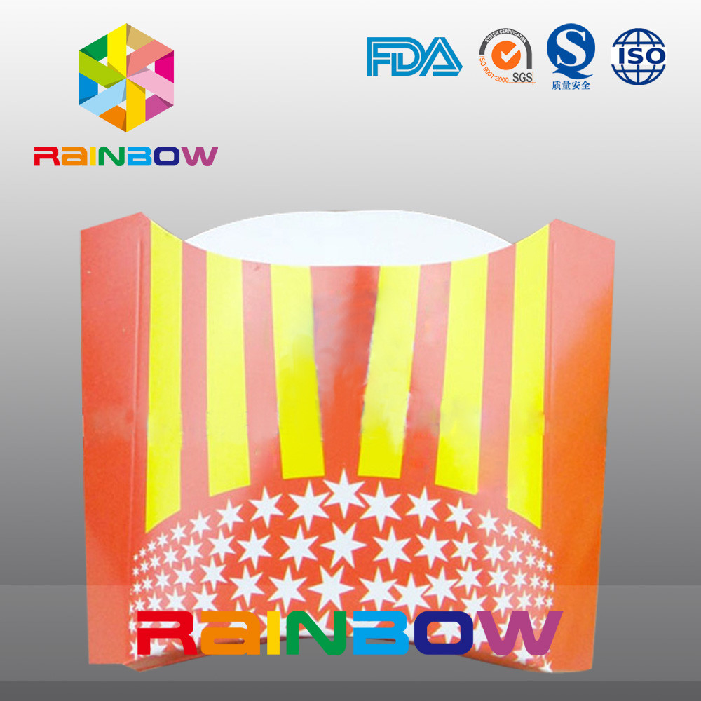 Biodegradable взятия франчузы бумажной коробки прочь устранимые жарят упаковывать