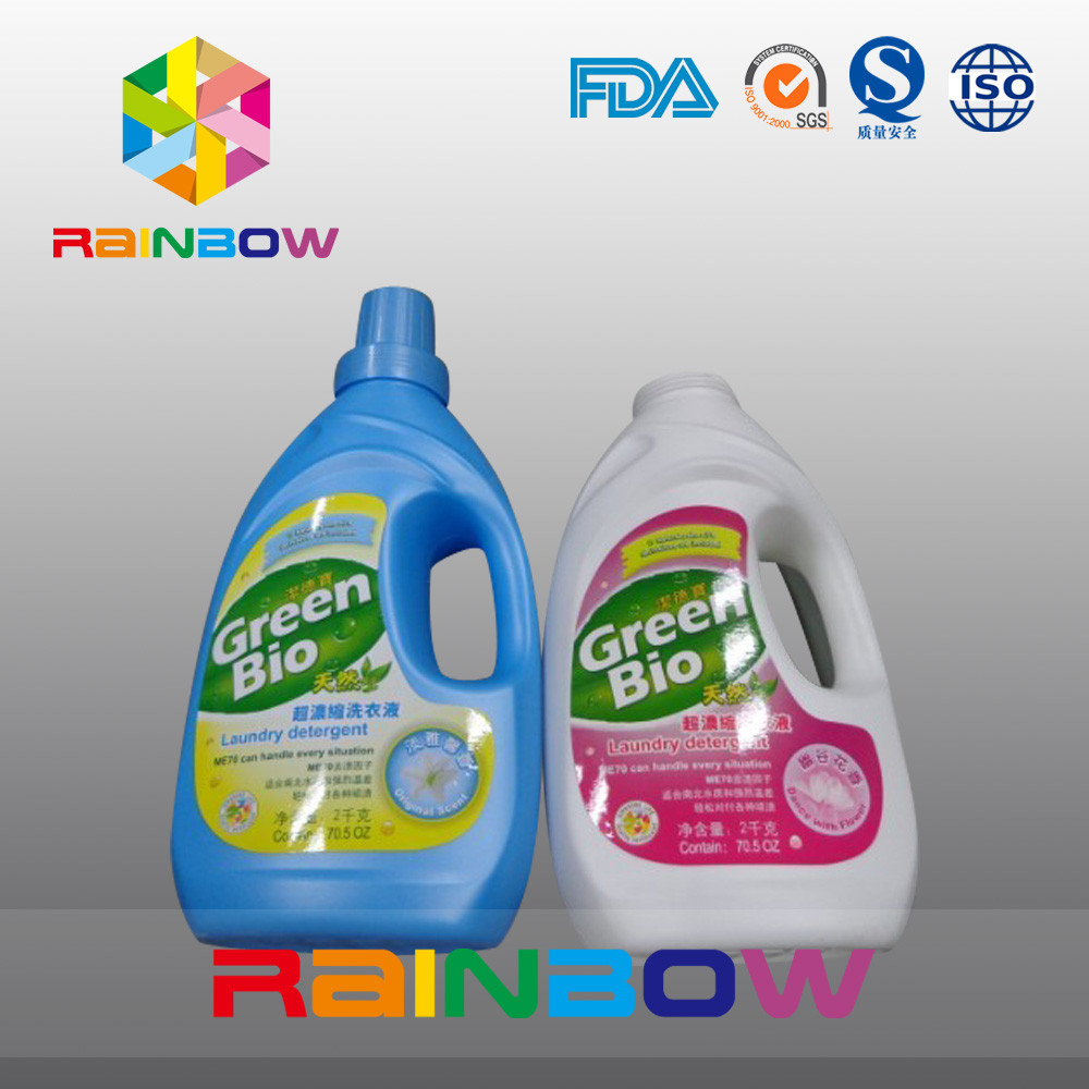 Водоустойчивый стикер для пластичной бутылки, ярлыков втулки собственной личности слипчивых для бутылок жидкостного тензида