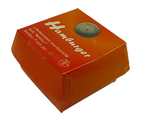 Конструкция бумажной коробки упаковывая напечатанная таможней для ресторана быстро-приготовленного питания