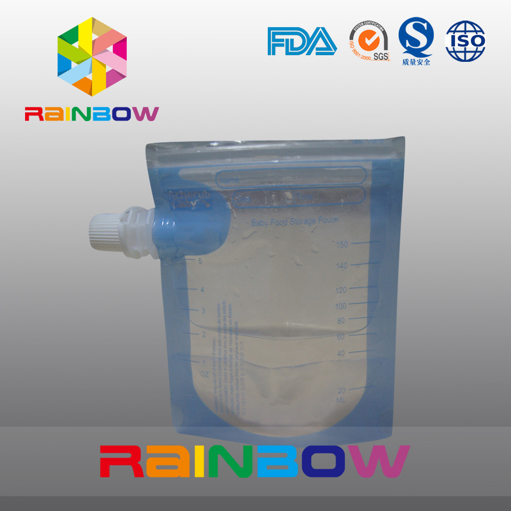 Transprent встает на сторону мешок Gusset для воды/напитка, Doypack с застежкой -молнией