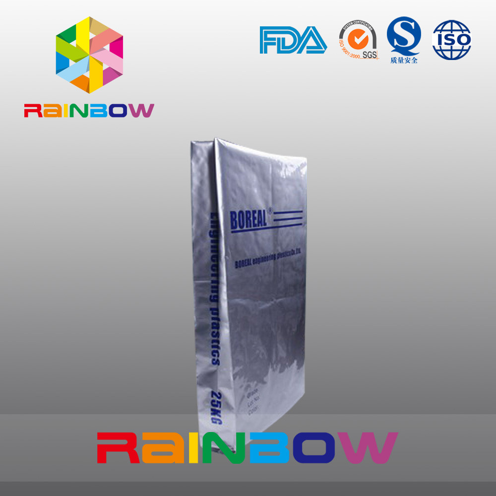 25kgs основывают мешок алюминиевой фольги gusset для упаковывать порошка протеина