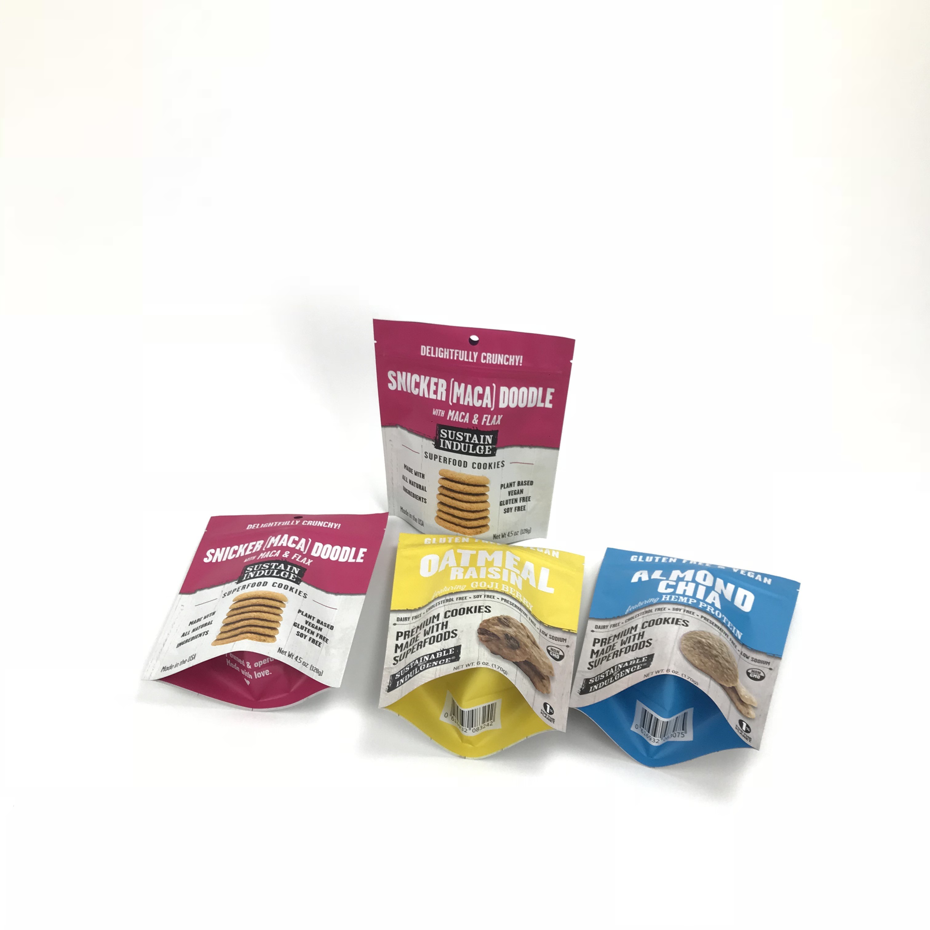 Ziplock доказательства запаха 3.5g стоит вверх мешки засахаривает мешок пластиковой упаковки печенья конфеты