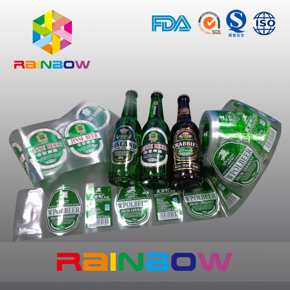 Ярлыки втулки сокращения жары ЛЮБИМЧИКА/PVC для вина/сока, изготовленного на заказ логоса печатания