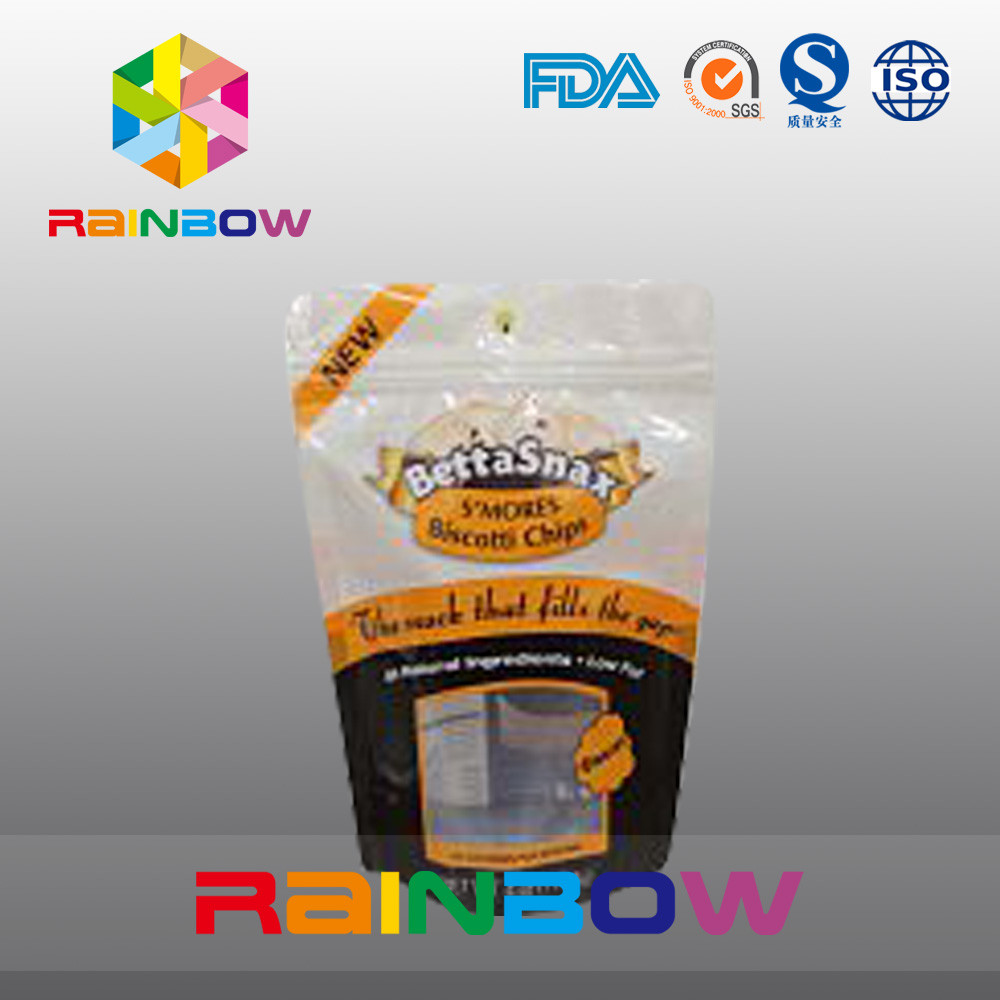 Стоьте вверх Ziplock ясные пластичные мешки упаковывая с отверстием вида бабочки для конфеты/легкой закускы