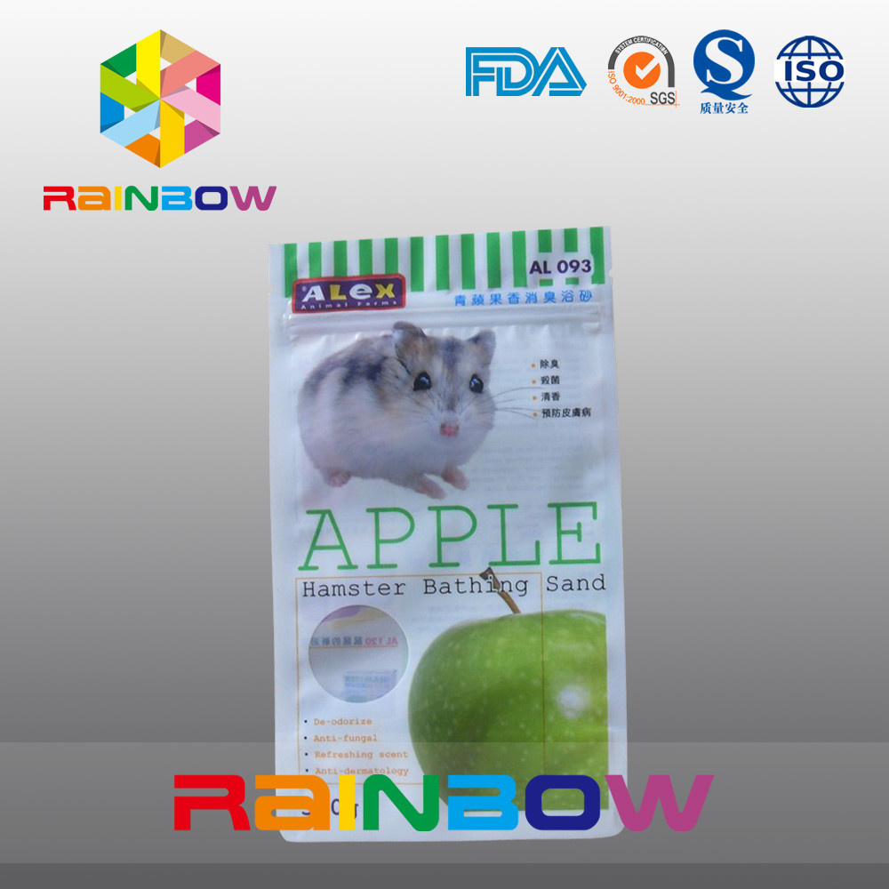 3 - Мешок бортового запечатывания Ziplock с круглым окном для пакуя хомяка купая еду песка/любимчика