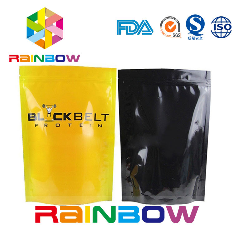 Лоснистый стоьте вверх дополняет мешок порошка замка застежка-молнии мешка алюминиевой фольги упаковывая