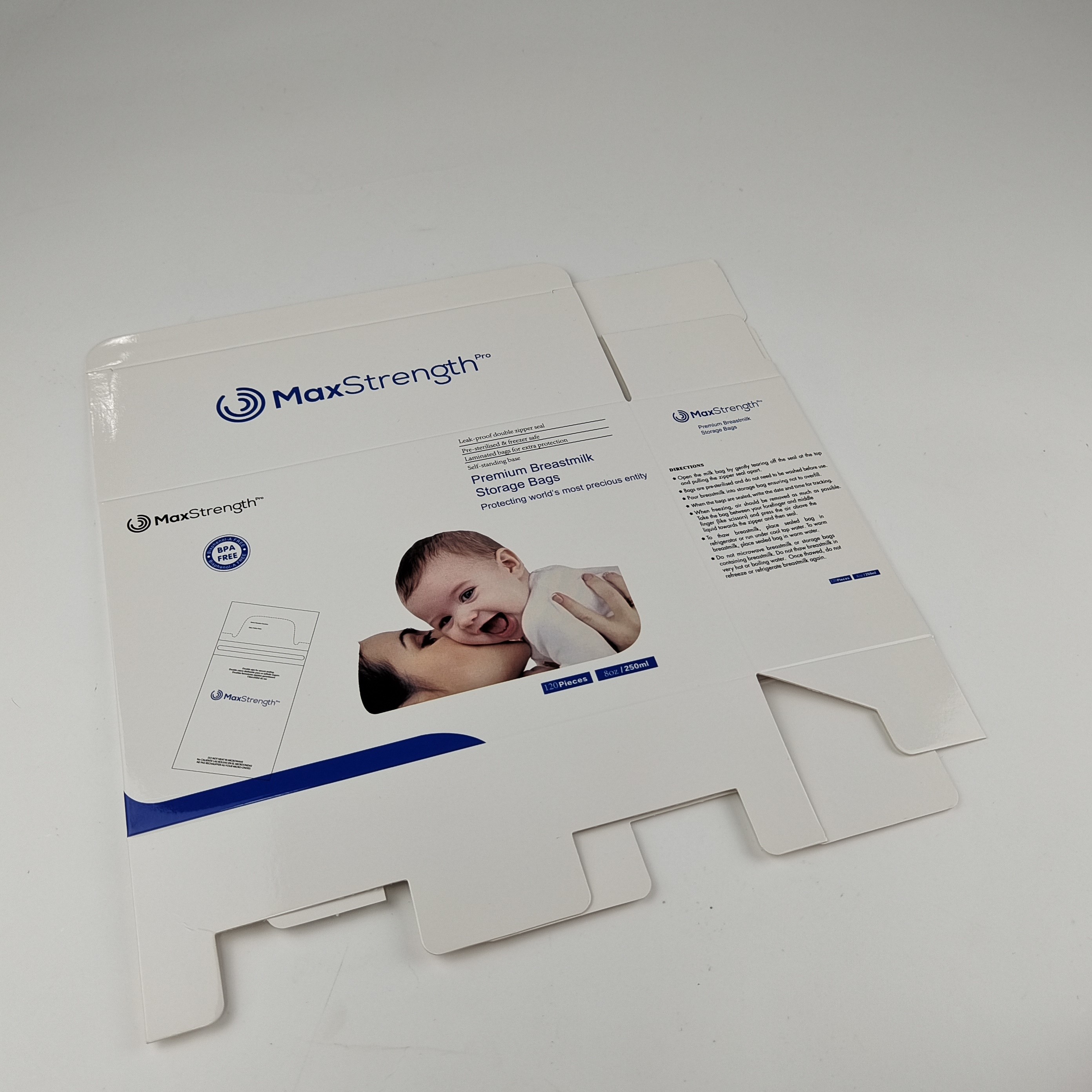 ящик для хранения Paperboard 400g подгонял прямоугольную коробку упаковки молока